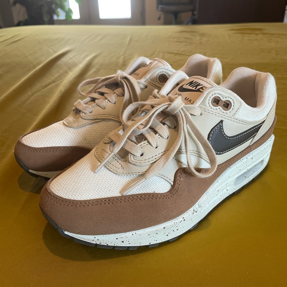 Nike Women's Air Max Sneakers - Cream, White, and Brown